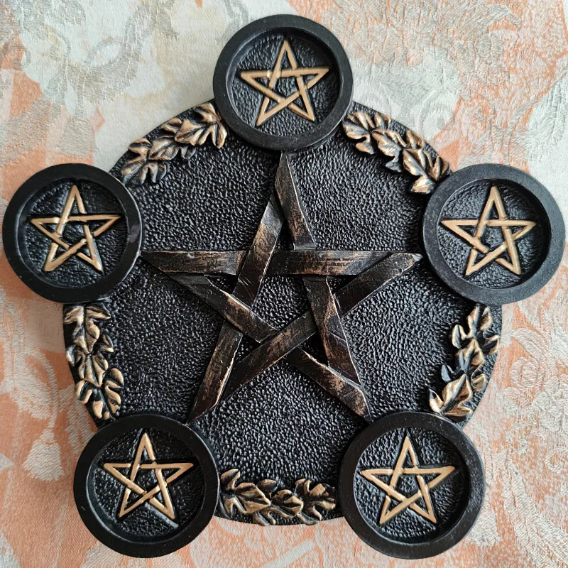 Five-Pointed Star Seven-Star Array Crystal Ball Resin Base Ornaments For Home Office Feng Shui Without Ball Five-Pointed Star display picture 1