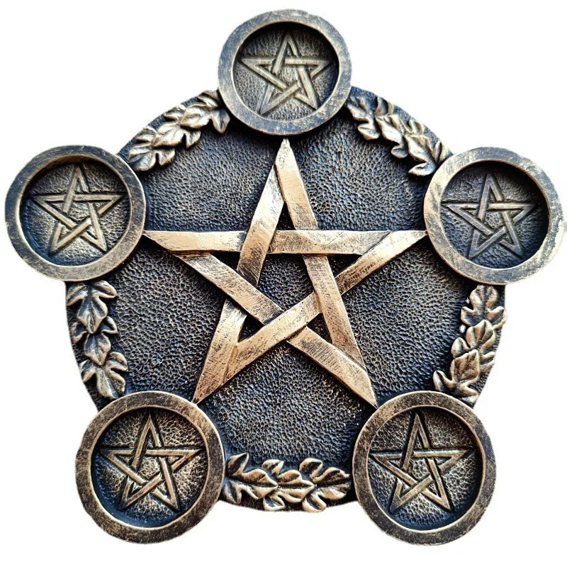 Five-Pointed Star Seven-Star Array Crystal Ball Resin Base Ornaments For Home Office Feng Shui Without Ball Five-Pointed Star display picture 2