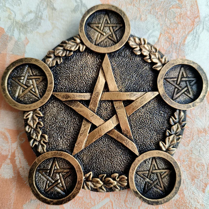 Five-Pointed Star Seven-Star Array Crystal Ball Resin Base Ornaments For Home Office Feng Shui Without Ball Five-Pointed Star display picture 3