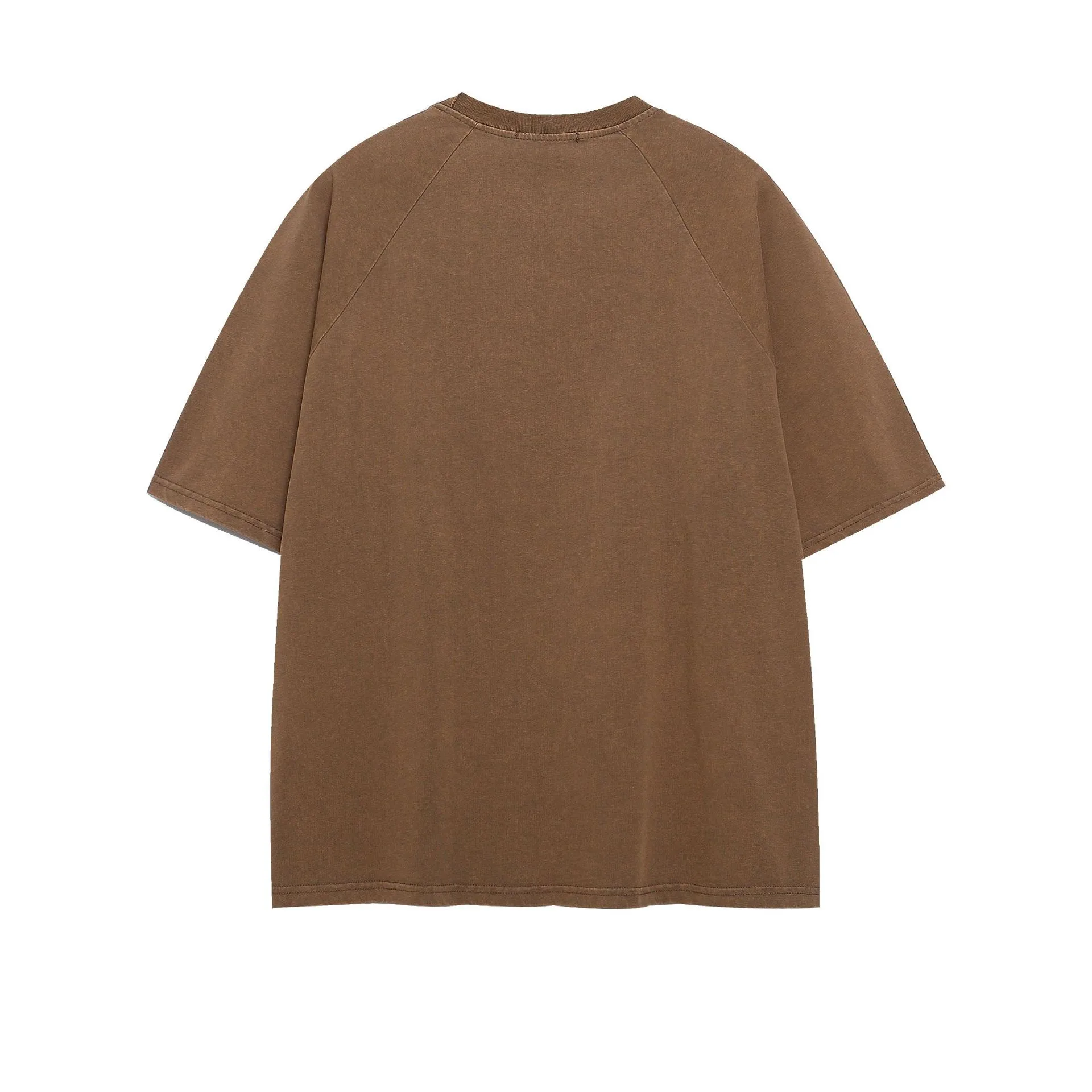 Jiayiku Men's  Summer New American Style Trendy Brand T-shirt Men's Pure Cotton Retro Washed Old T-shirt Short Sleeve Men display picture 4