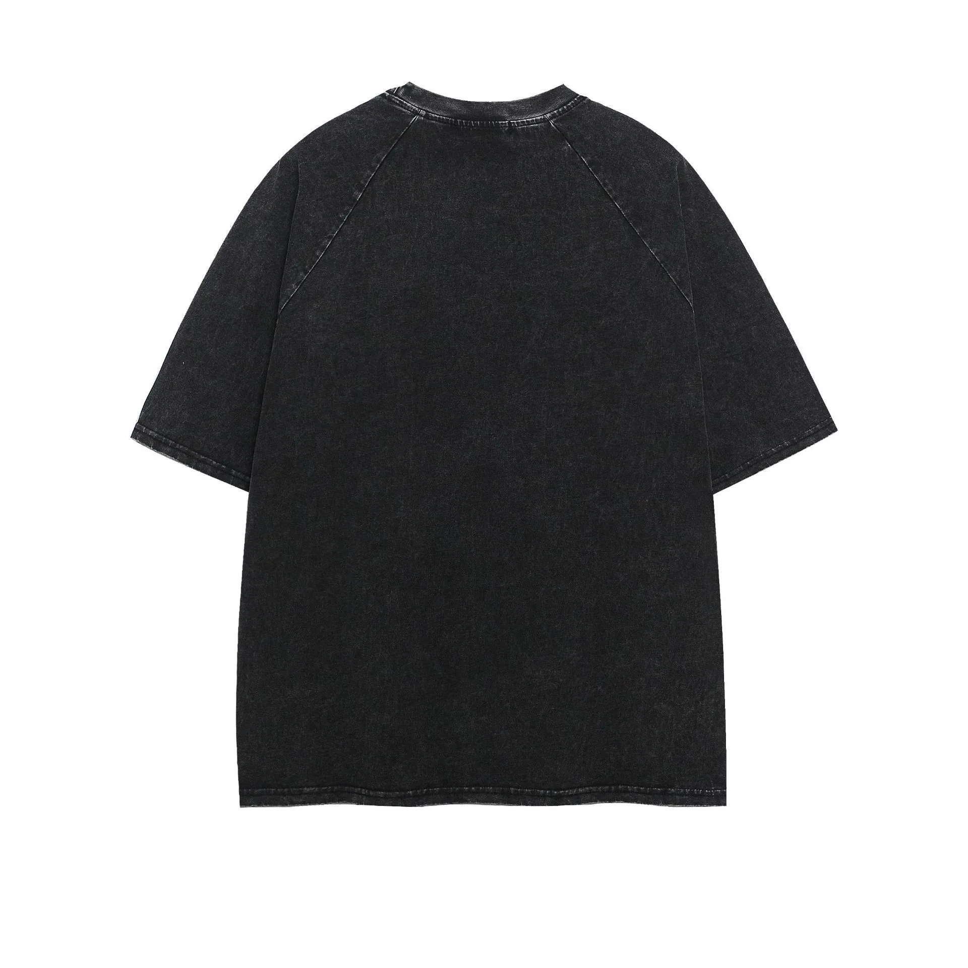 Jiayiku Men's  Summer New American Style Trendy Brand T-shirt Men's Pure Cotton Retro Washed Old T-shirt Short Sleeve Men display picture 6