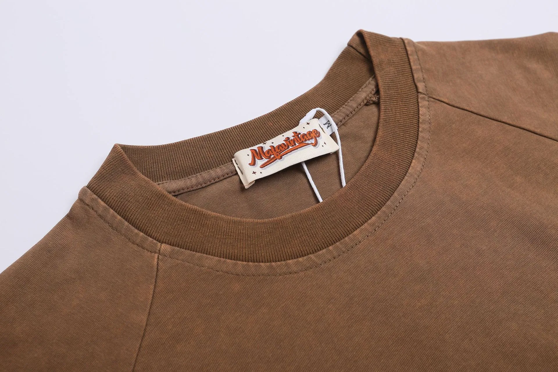 Jiayiku Men's  Summer New American Style Trendy Brand T-shirt Men's Pure Cotton Retro Washed Old T-shirt Short Sleeve Men display picture 8