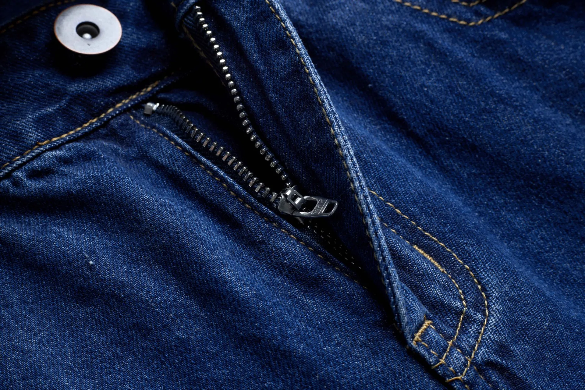 Jiayiku Trendy Brand  American Scimitar Design Retro Washed Jeans Straight-Leg Personalized Cleanfit Pants display picture 9
