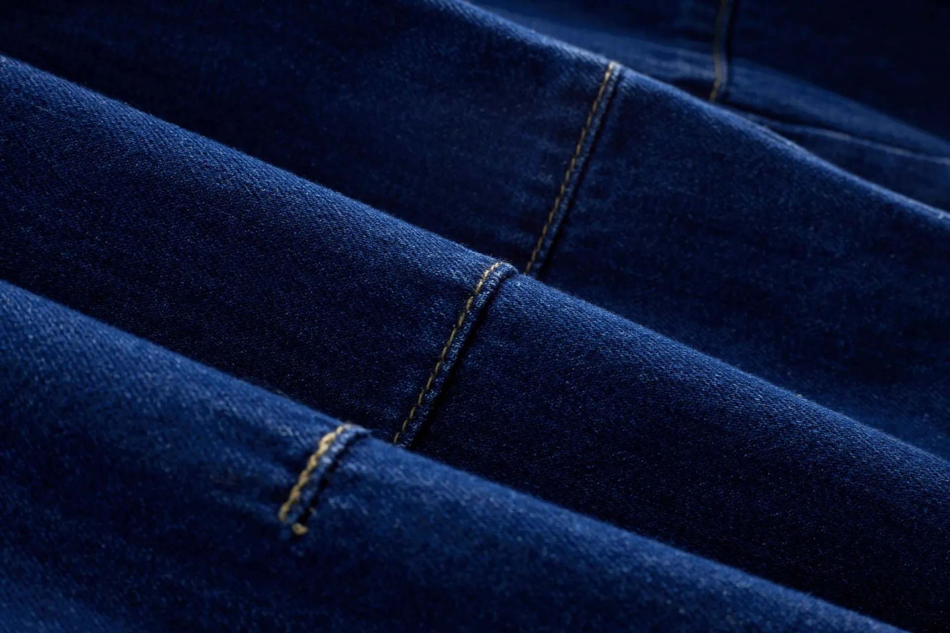 Jiayiku Trendy Brand  American Scimitar Design Retro Washed Jeans Straight-Leg Personalized Cleanfit Pants display picture 10