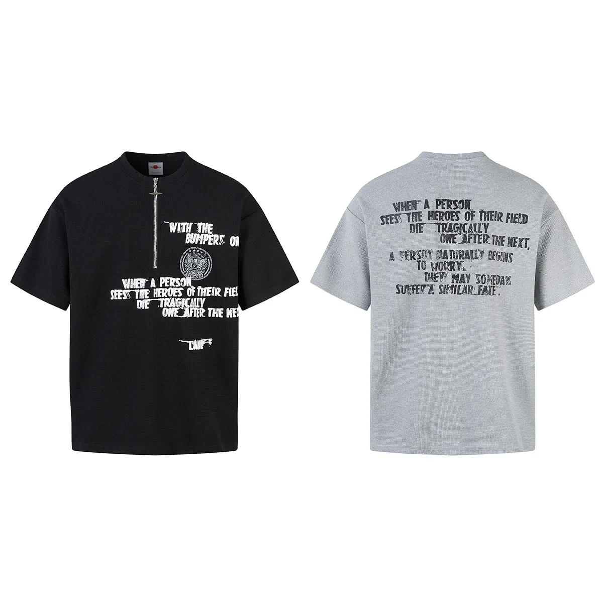 Jiayiku Men's  New T-shirt Men's American Style Retro Trendy Brand Short-sleeved T-shirt Printed Loose Half-sleeved Top For Men display picture 2