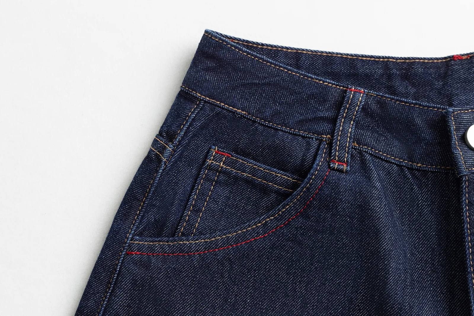 Jiayiku  New Denim Pants Men's American Style Trendy Brand Washed Denim Shorts Loose Wide Leg Pants display picture 8