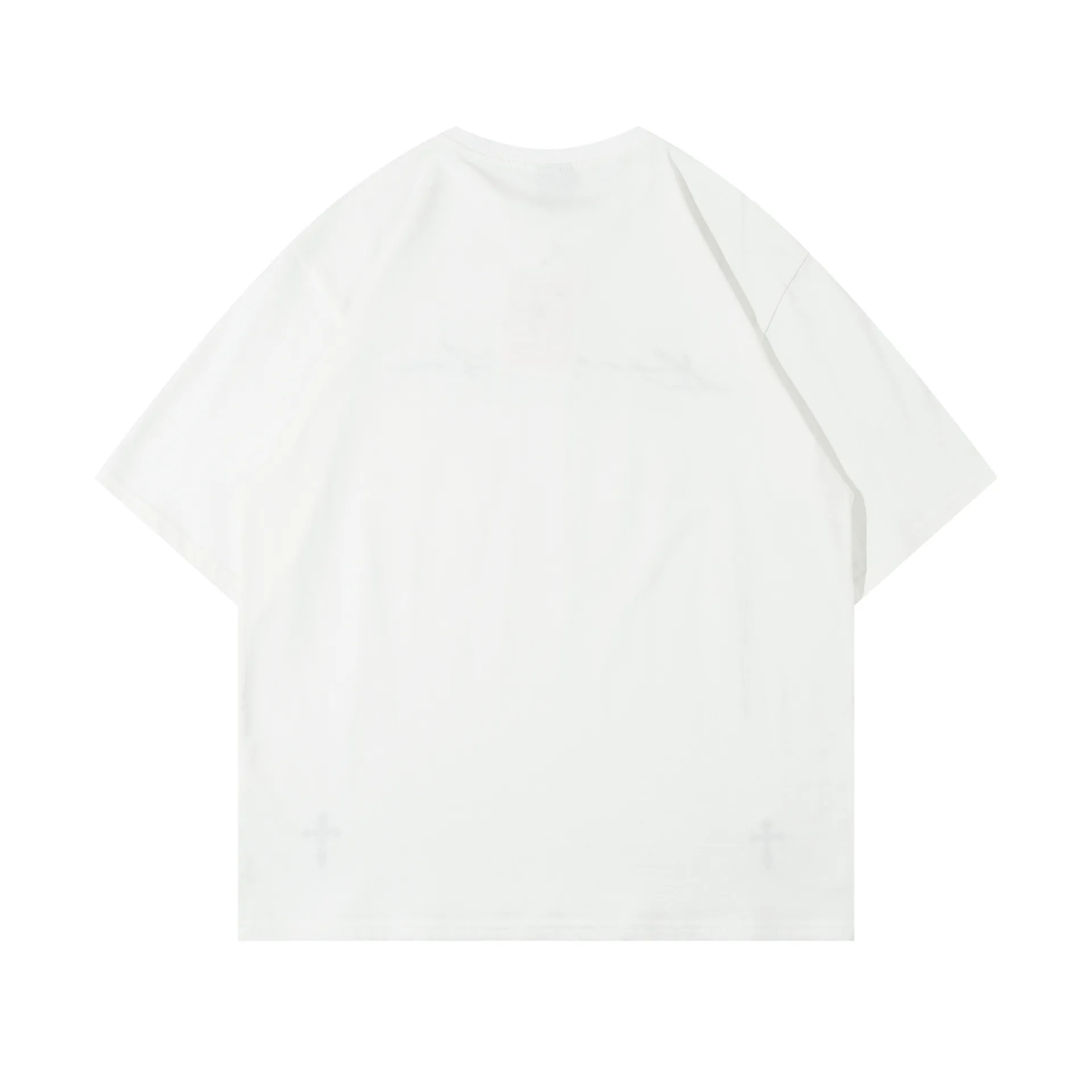 Jiayiku Summer Pure Cotton Short-sleeved T-shirt Men's  New American Style Turpies Handsome High-end Simple Round Neck T-shirt For Men And Women display picture 5