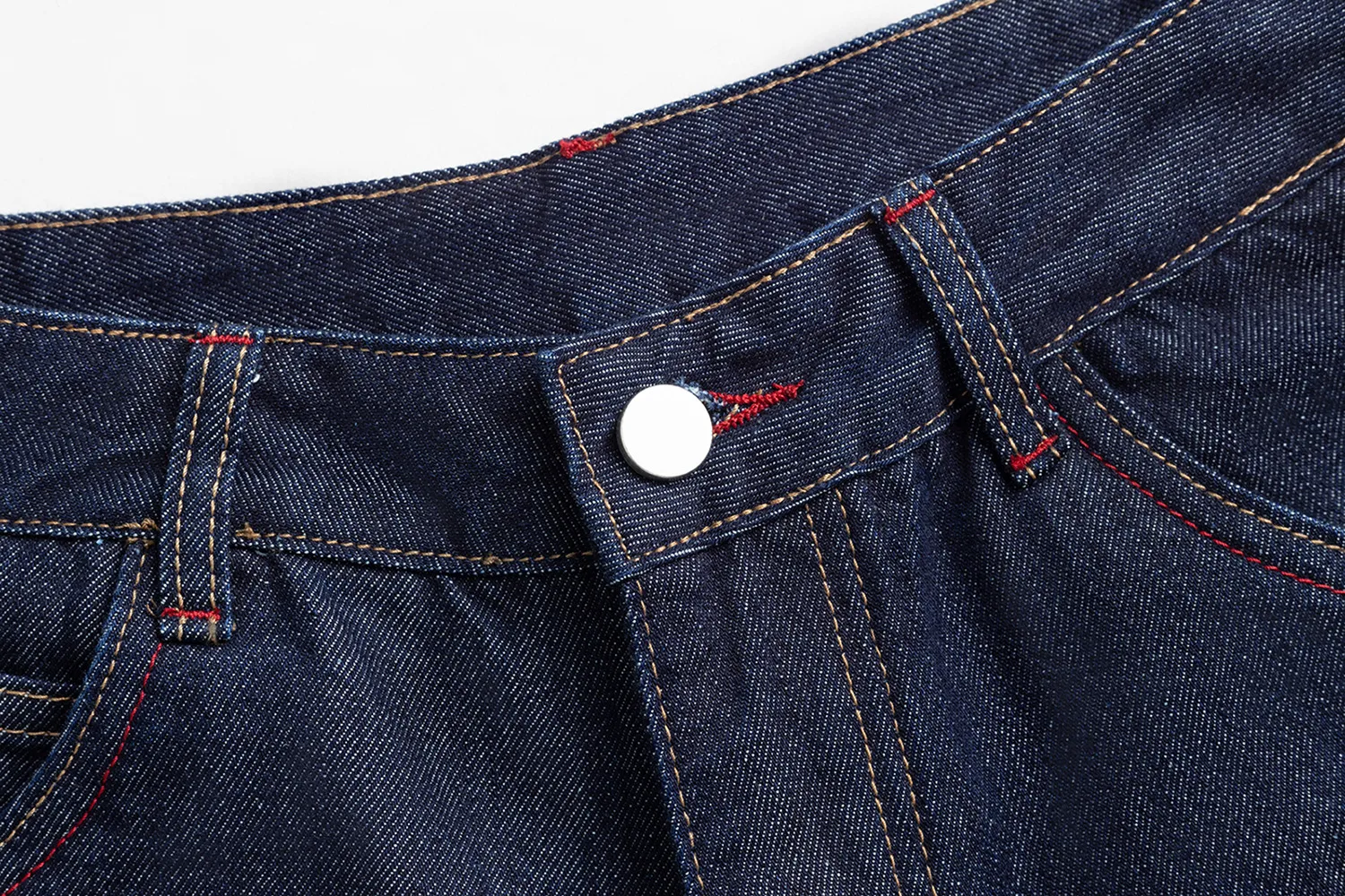 Jiayiku  New Denim Pants Men's American Style Trendy Brand Washed Denim Shorts Loose Wide Leg Pants display picture 9