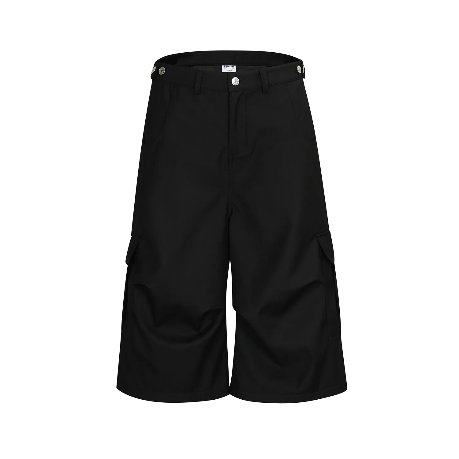 Jiayiku  American Retro Pants For Men And Women Cleanfit Loose Wide-leg Workwear Capri Pants display picture 6