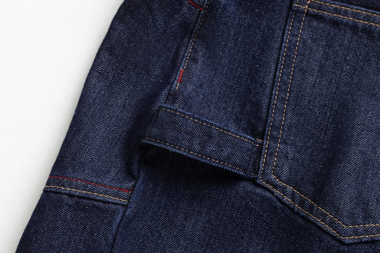 Jiayiku  New Denim Pants Men's American Style Trendy Brand Washed Denim Shorts Loose Wide Leg Pants display picture 14