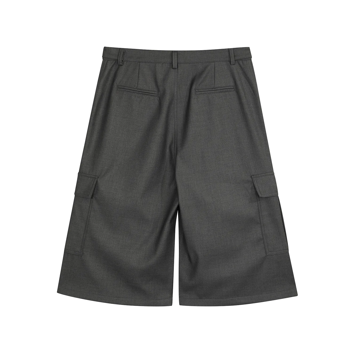 Jiayiku  American Retro Pants For Men And Women Cleanfit Loose Wide-leg Workwear Capri Pants display picture 13