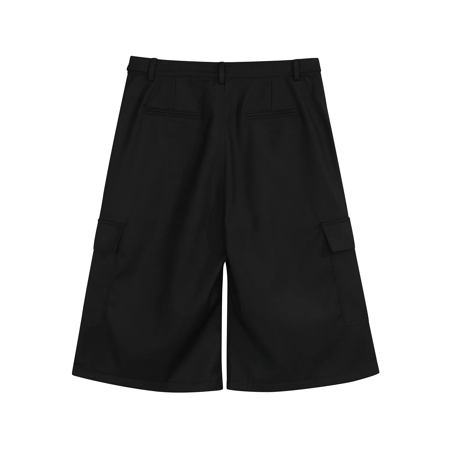 Jiayiku  American Retro Pants For Men And Women Cleanfit Loose Wide-leg Workwear Capri Pants display picture 16