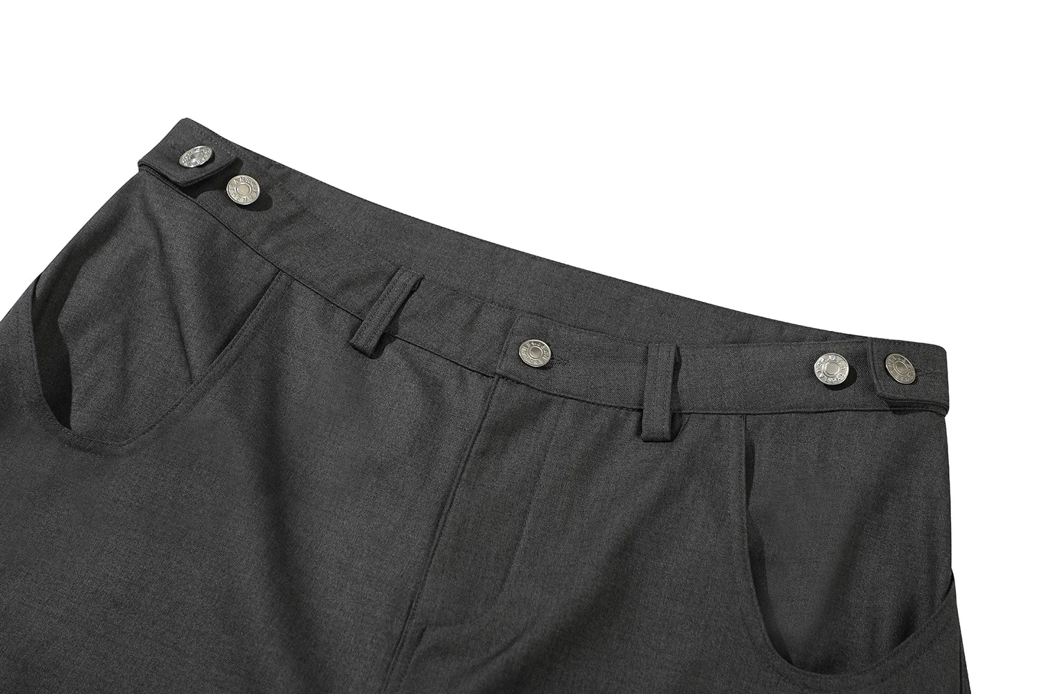 Jiayiku  American Retro Pants For Men And Women Cleanfit Loose Wide-leg Workwear Capri Pants display picture 17