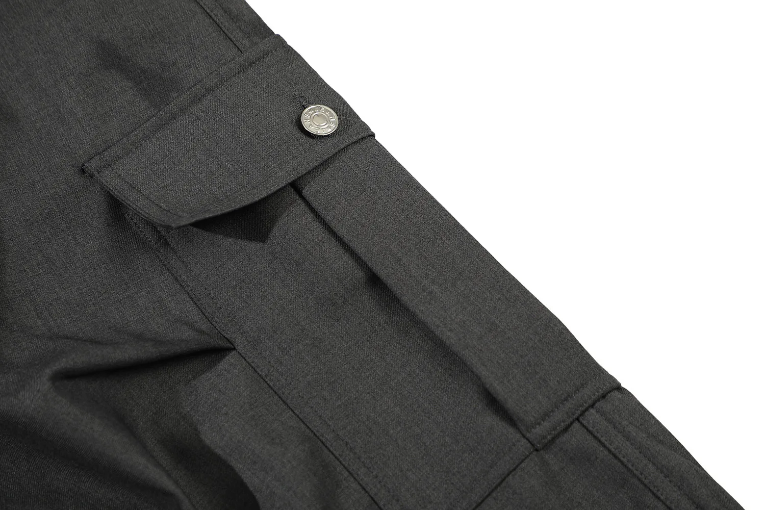 Jiayiku  American Retro Pants For Men And Women Cleanfit Loose Wide-leg Workwear Capri Pants display picture 19