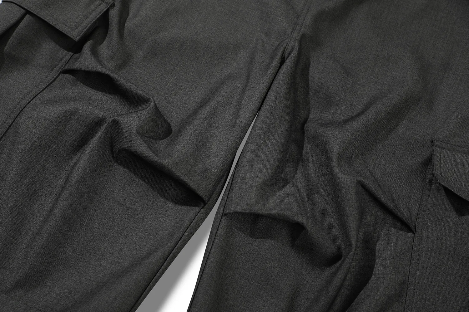 Jiayiku  American Retro Pants For Men And Women Cleanfit Loose Wide-leg Workwear Capri Pants display picture 21