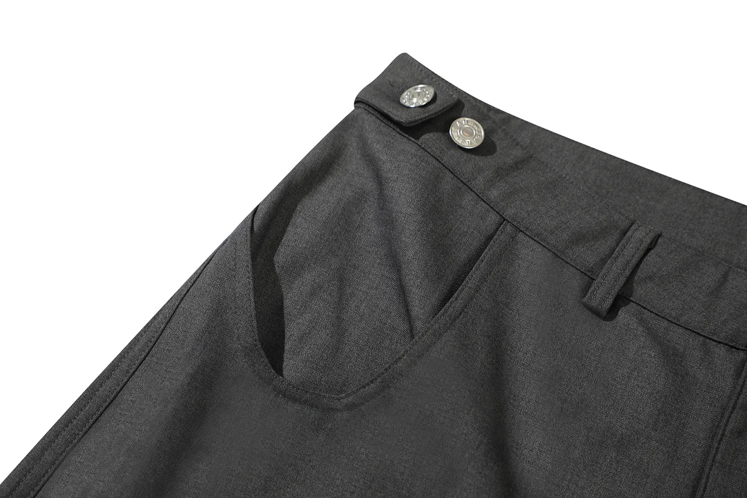Jiayiku  American Retro Pants For Men And Women Cleanfit Loose Wide-leg Workwear Capri Pants display picture 22