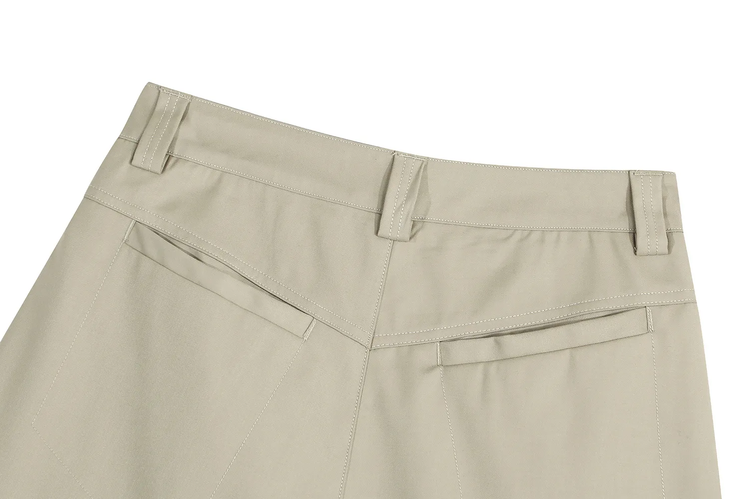 Jiayiku  American Retro Draped Suit Shorts Men's And Women's Cleanfit Loose Wide-leg Cropped Pants display picture 15
