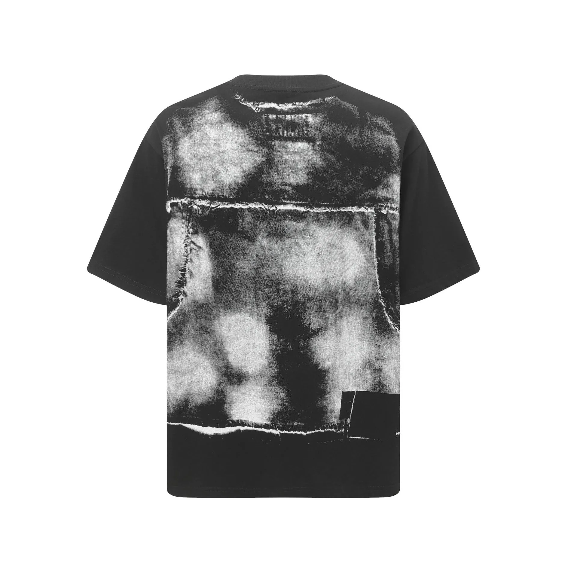 Jiayiku Men's  Summer High Street American Hip Hop Fashion Brand Personalized Graffiti Dirty Dye Niche T-shirt Short-sleeved Men display picture 6