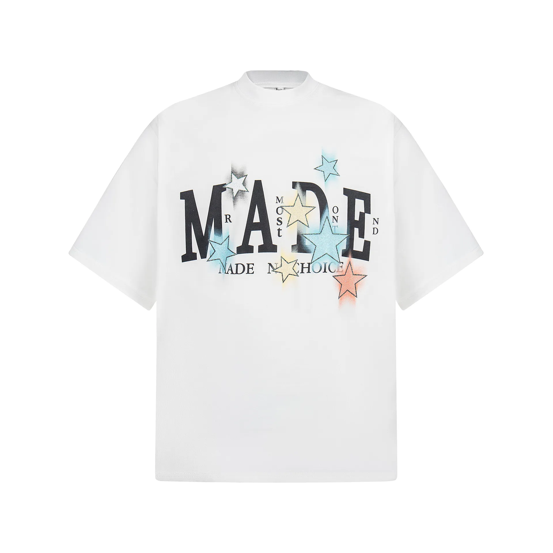 Jiayiku  Summer Short-Sleeved T-Shirt For Men And Women American Retro Trendy Brand Printed T-Shirt Short-Sleeved Men's Loose Bottoming Shirt display picture 5