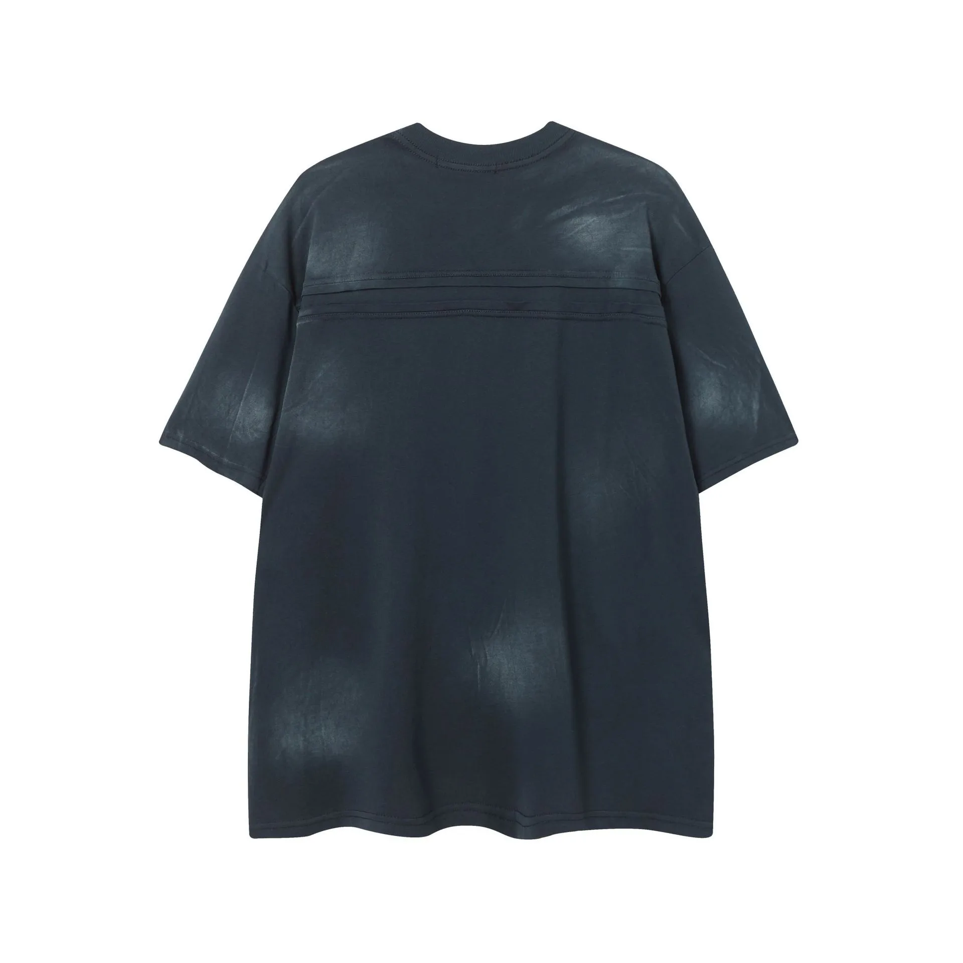 Jiayiku Men's  Summer Heavy Cotton American-style Washed Old T-shirt Short-sleeved Men's Simple And Handsome Short-sleeved Short-sleeved display picture 4