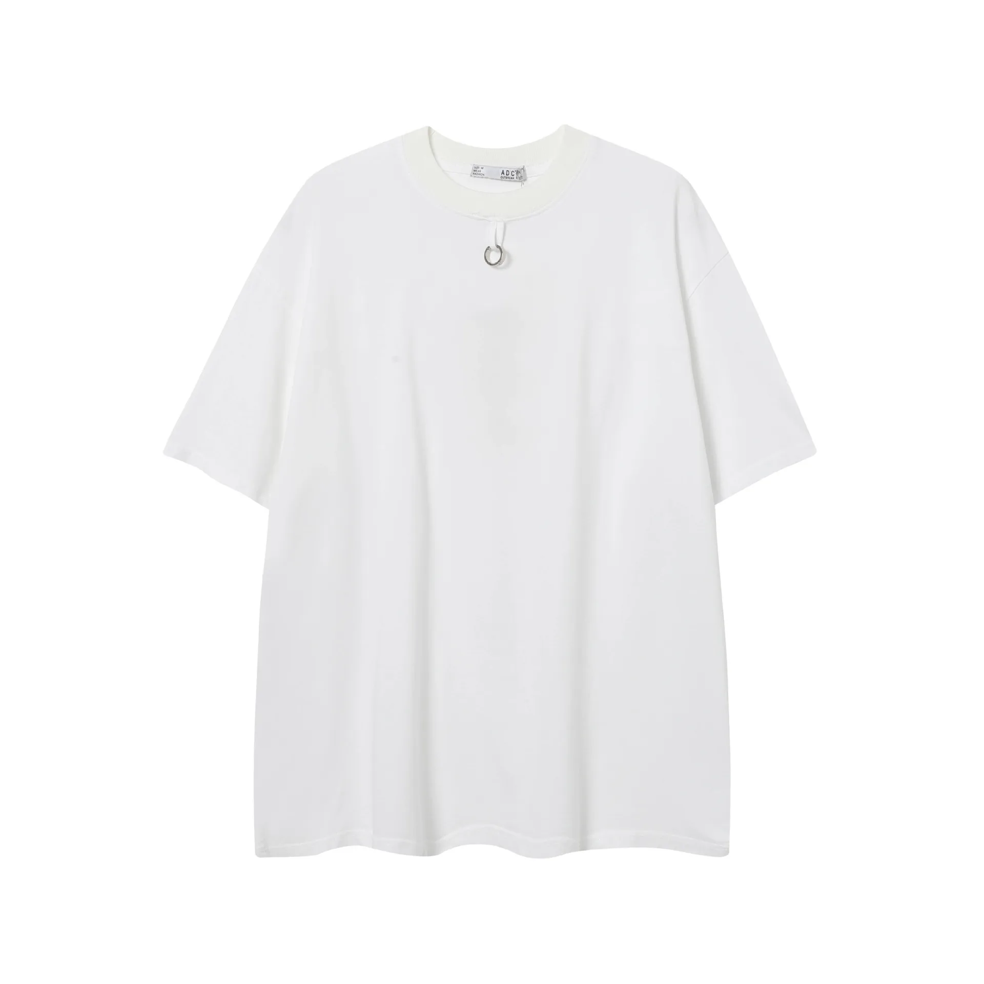 Jiayiku Men's  Summer Heavy Cotton American-style Washed Old T-shirt Short-sleeved Men's Simple And Handsome Short-sleeved Short-sleeved display picture 9