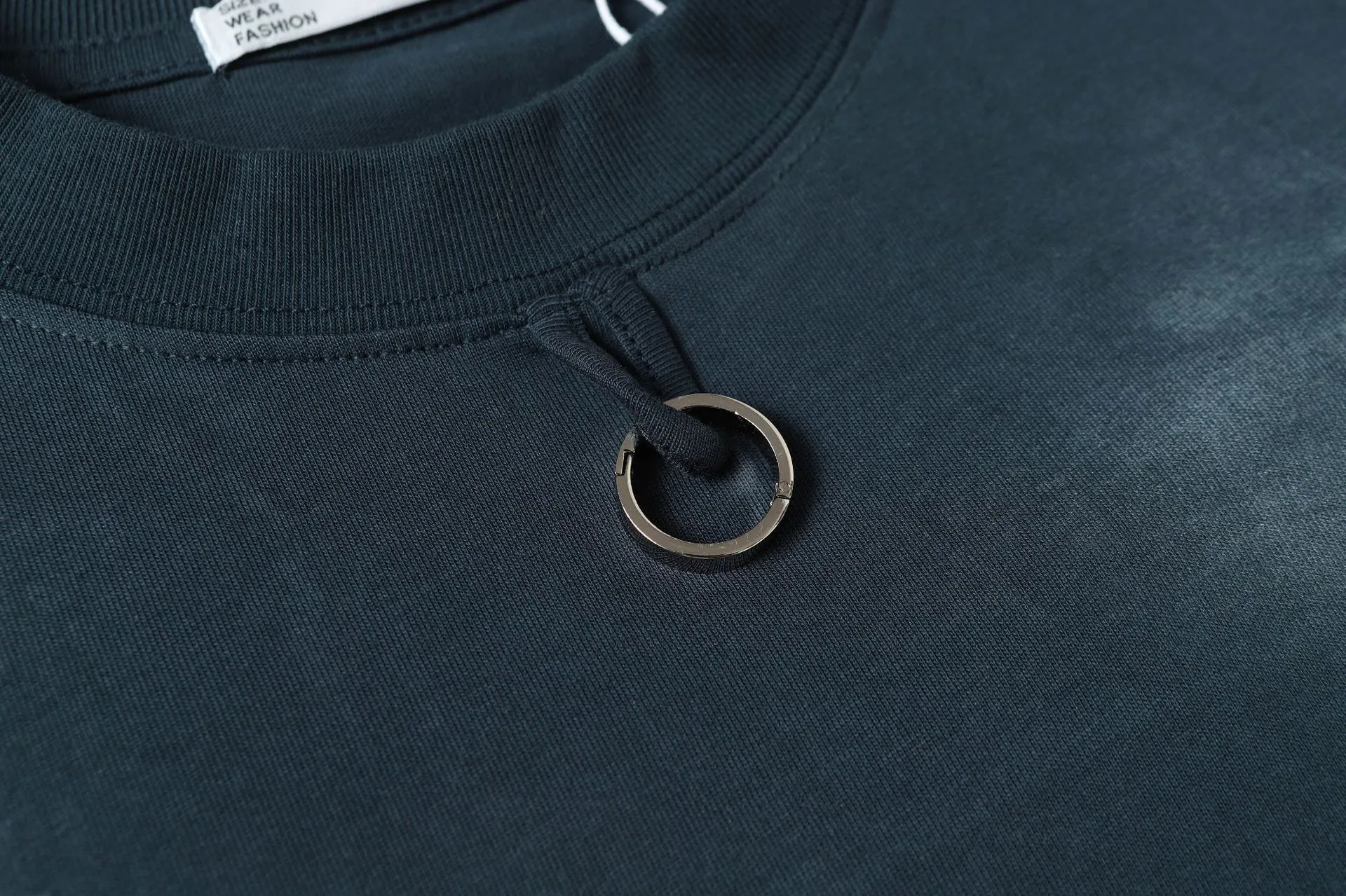 Jiayiku Men's  Summer Heavy Cotton American-style Washed Old T-shirt Short-sleeved Men's Simple And Handsome Short-sleeved Short-sleeved display picture 15