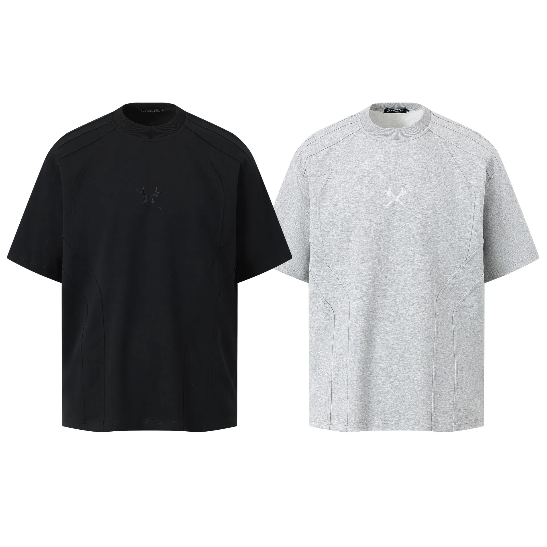 Jiayi Library Men's  New Summer New Niche Personality Deconstruction Design T-shirt Short-sleeved Simple High-end Sense display picture 2
