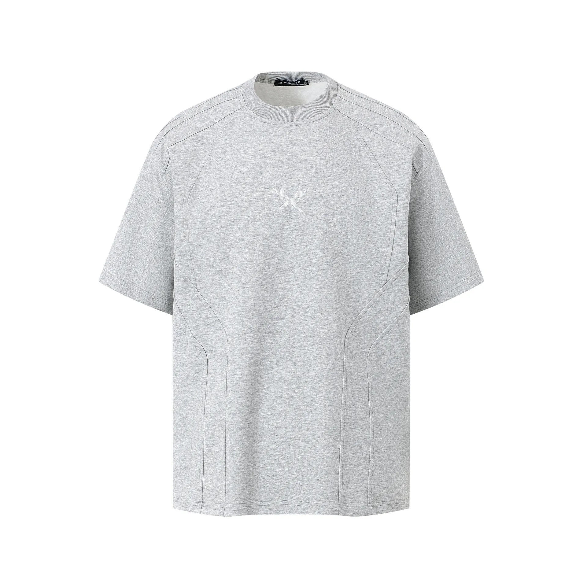Jiayi Library Men's  New Summer New Niche Personality Deconstruction Design T-shirt Short-sleeved Simple High-end Sense display picture 4