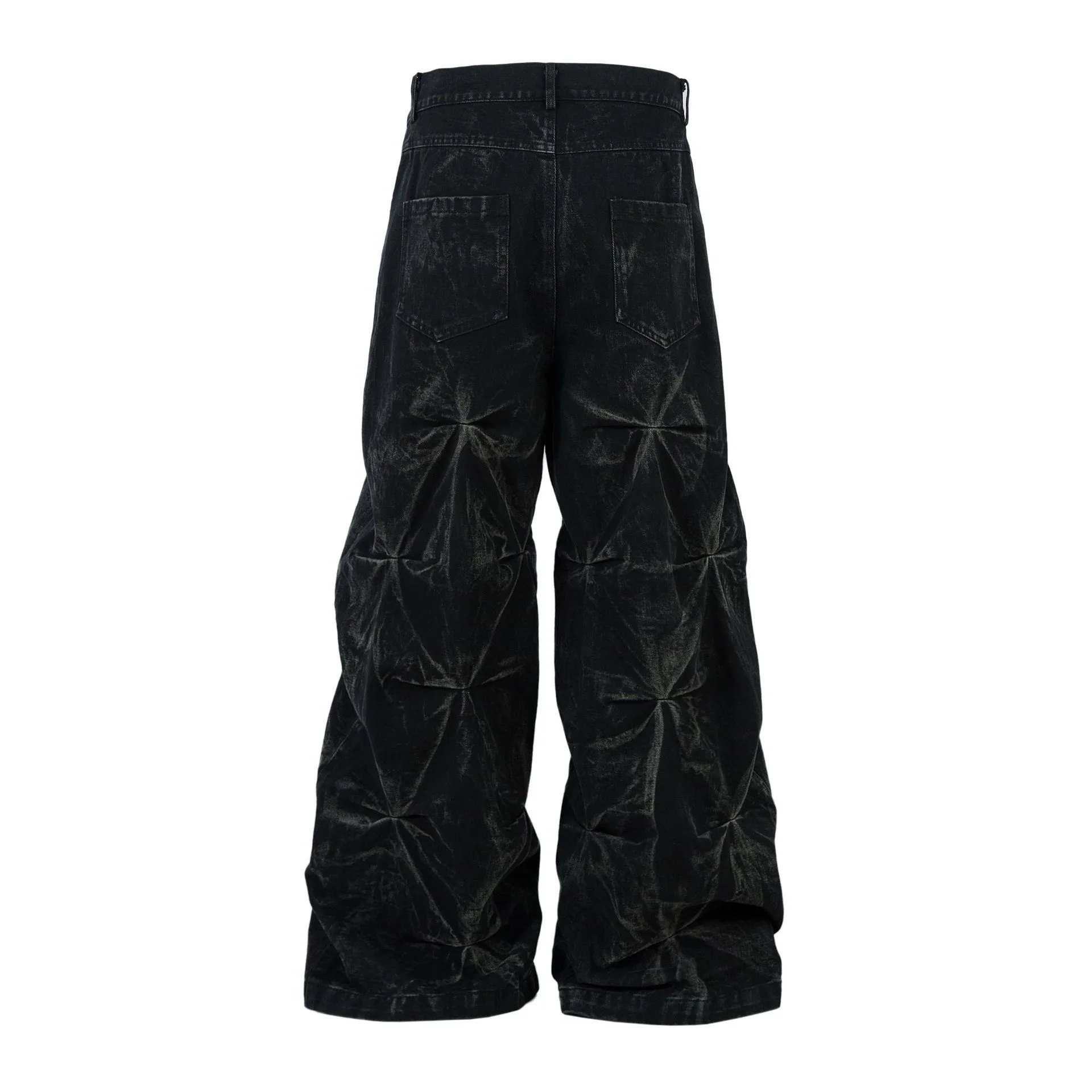Jiayiku Men's  New Jeans High Street Men's High Street RO Style Superior Sense Jeans Wide Leg Pants display picture 7