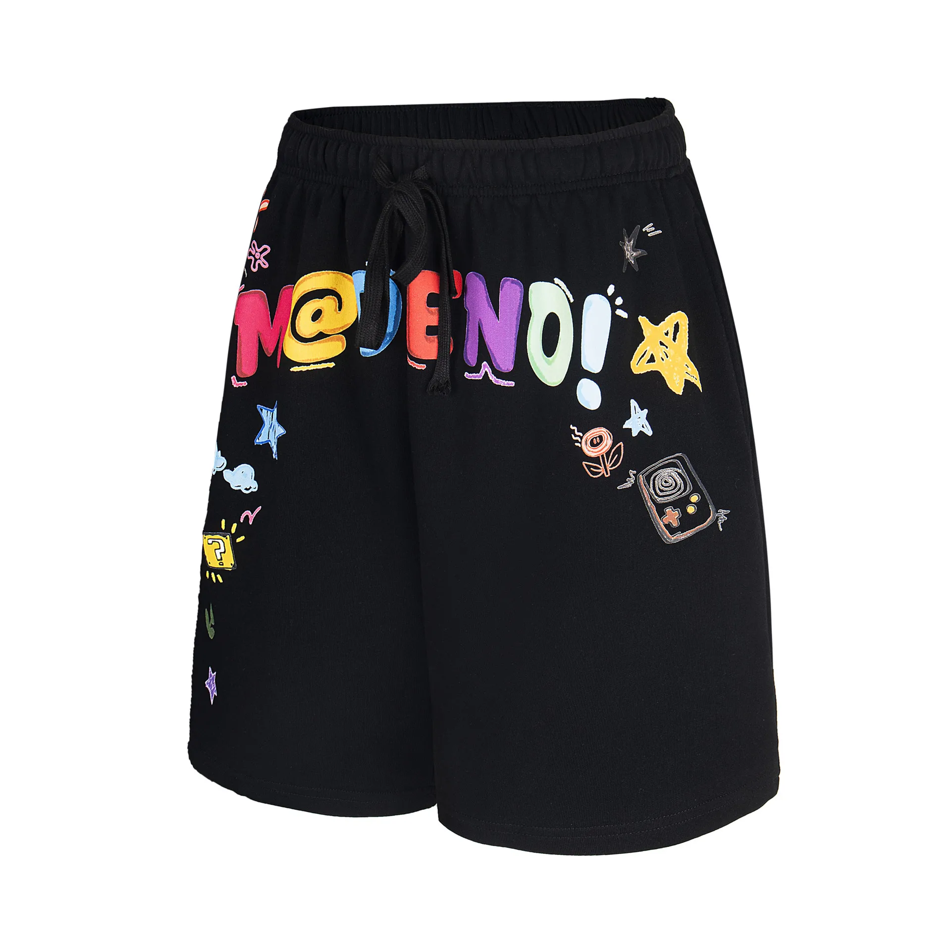 Jiayiku Trendy Brand  New High-End American Retro Five-Point Pants Loose Couple Style Printed Straight Pants display picture 7