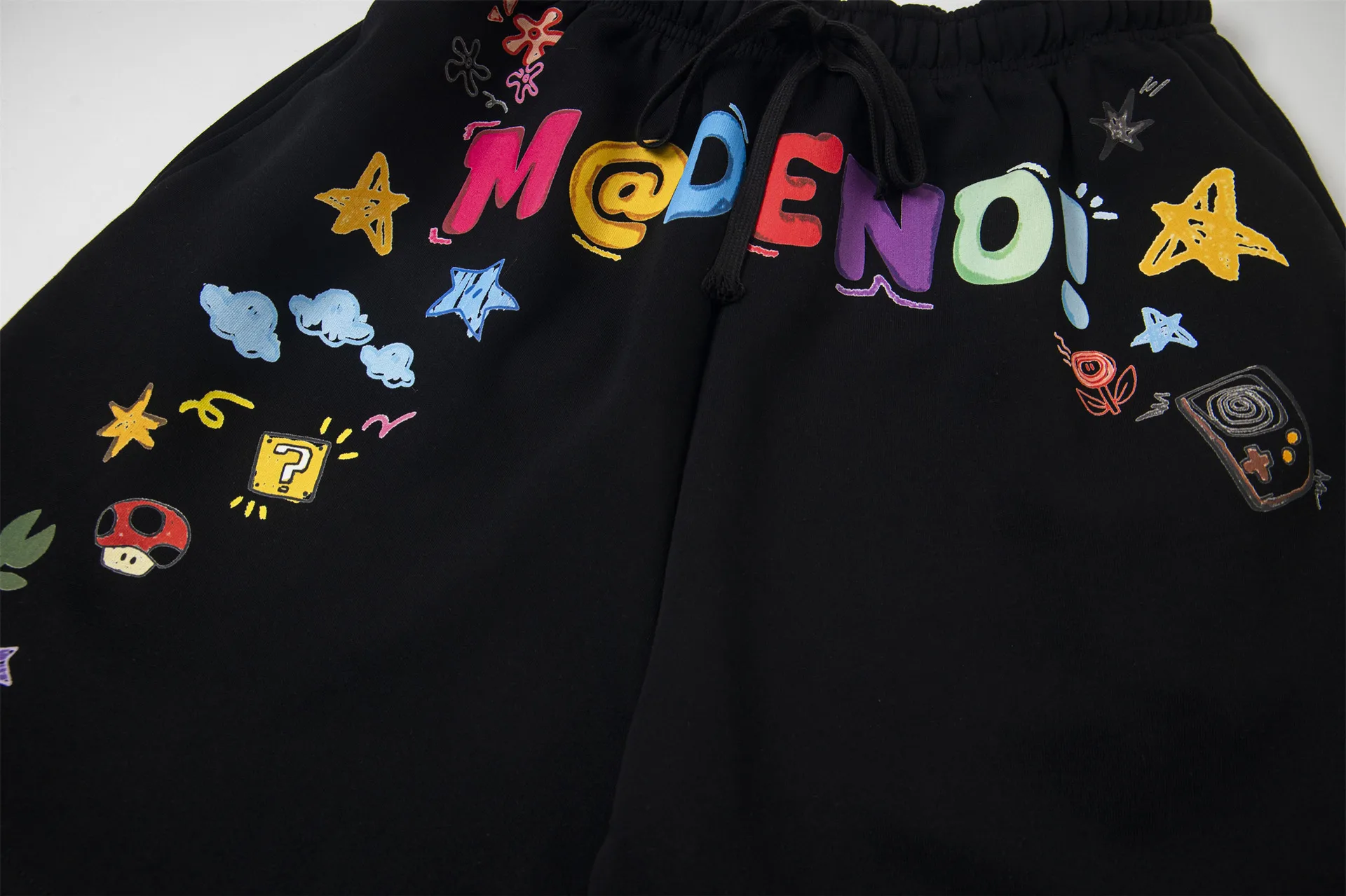 Jiayiku Trendy Brand  New High-End American Retro Five-Point Pants Loose Couple Style Printed Straight Pants display picture 12