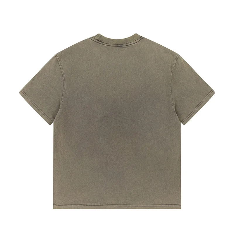 Jiayiku Men's  Summer American Retro Fashion Brand Heavy Washing Tee Spoof Graffiti Short-sleeved T-shirt Men's display picture 3