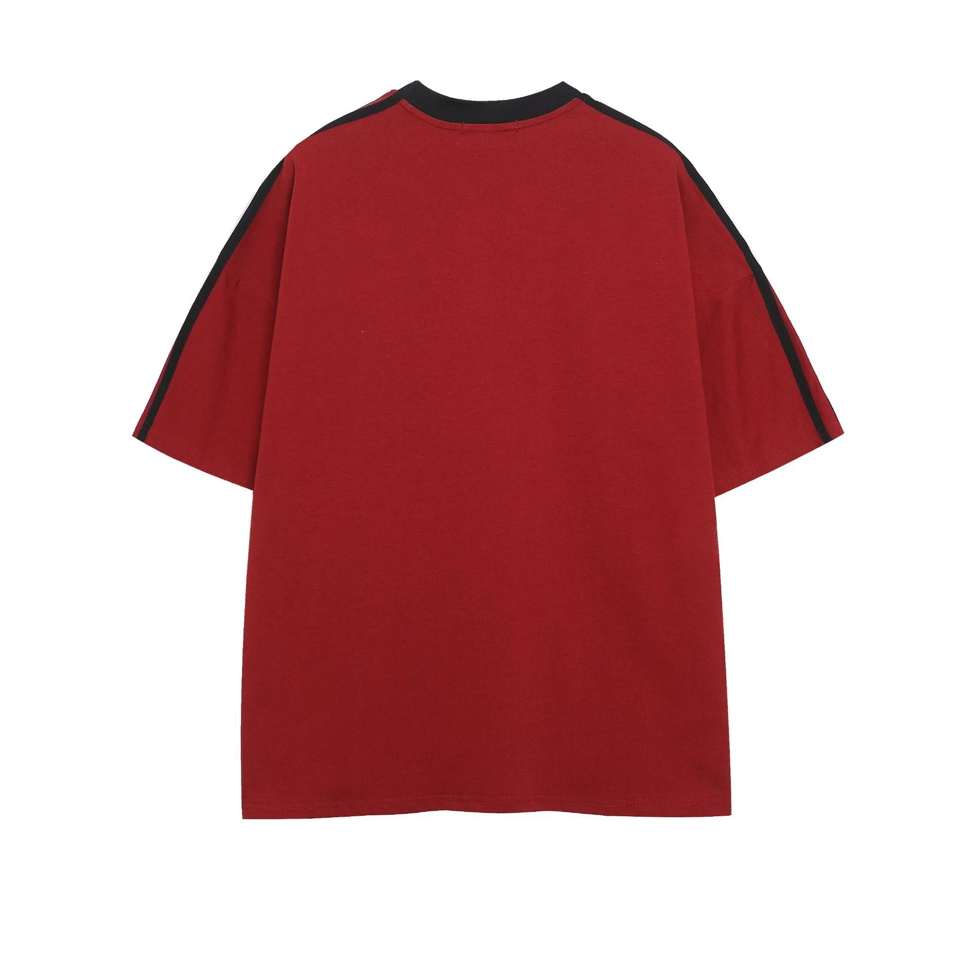 Jiayiku Men's  Summer New American Retro Fashion Brand Couple Sports T-shirt Loose Cotton Short-sleeved Men display picture 4