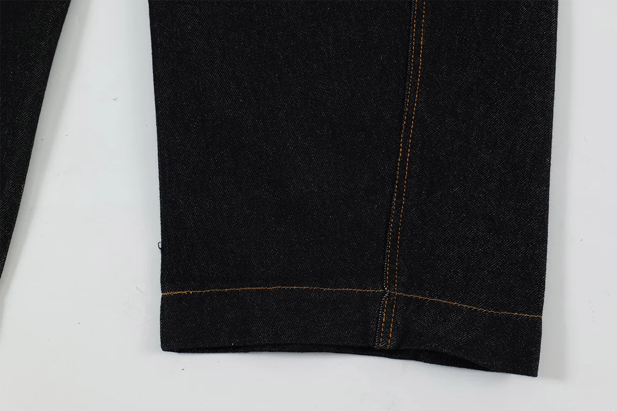 Jiayiku Men's  American Vintage Washed Jeans Men's And Women's High-end Sense Machete Wide-leg Long Pants display picture 19