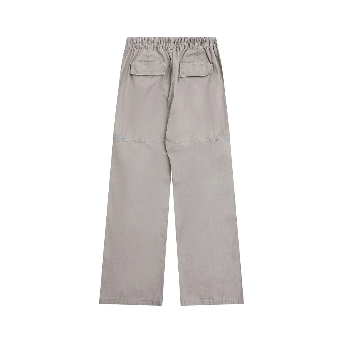 Jiayiku Men's Clothing  American Vintage Washed Antique Pleated Design Crowdwork Pants Straight Casual Trousers For Men And Women display picture 11