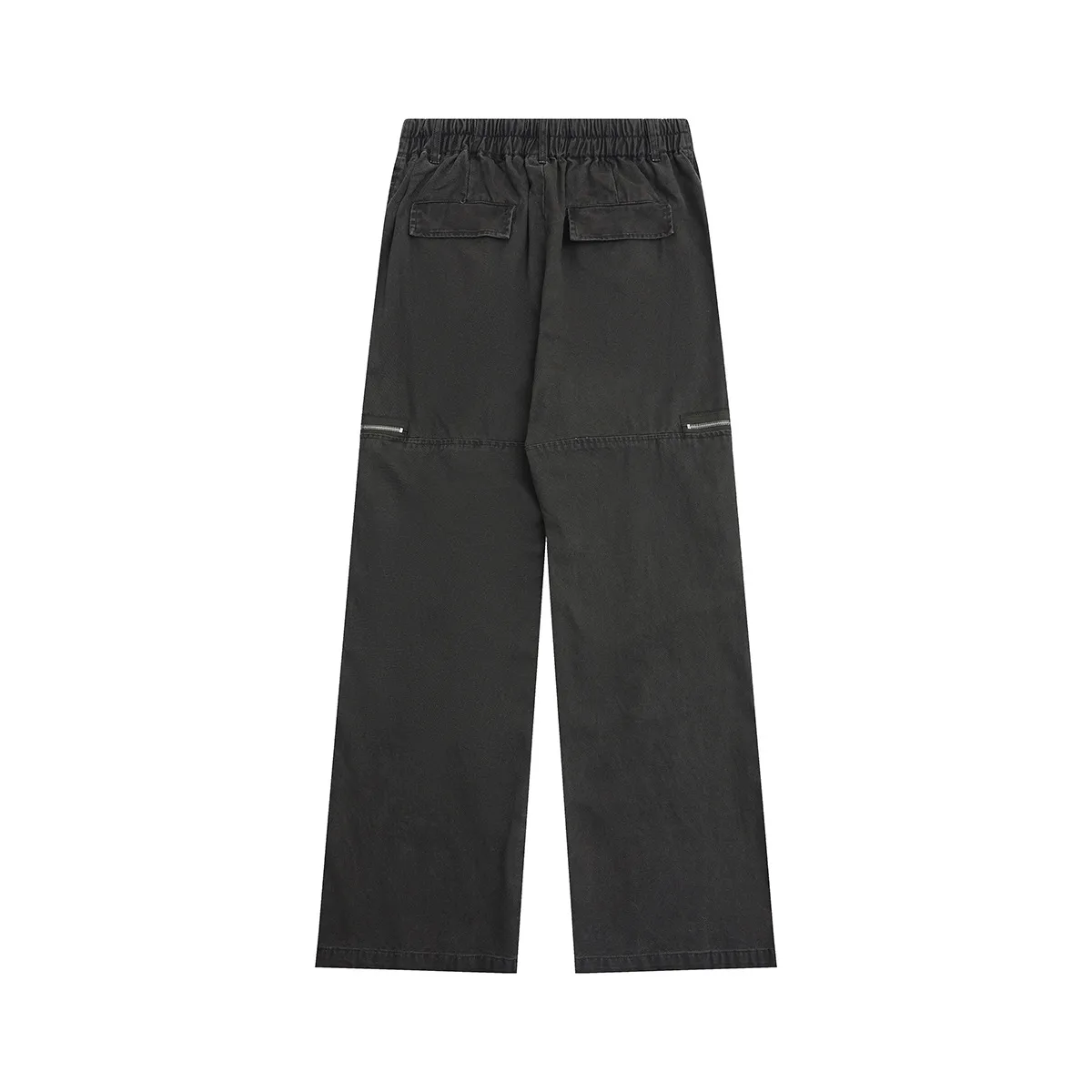 Jiayiku Men's Clothing  American Vintage Washed Antique Pleated Design Crowdwork Pants Straight Casual Trousers For Men And Women display picture 13