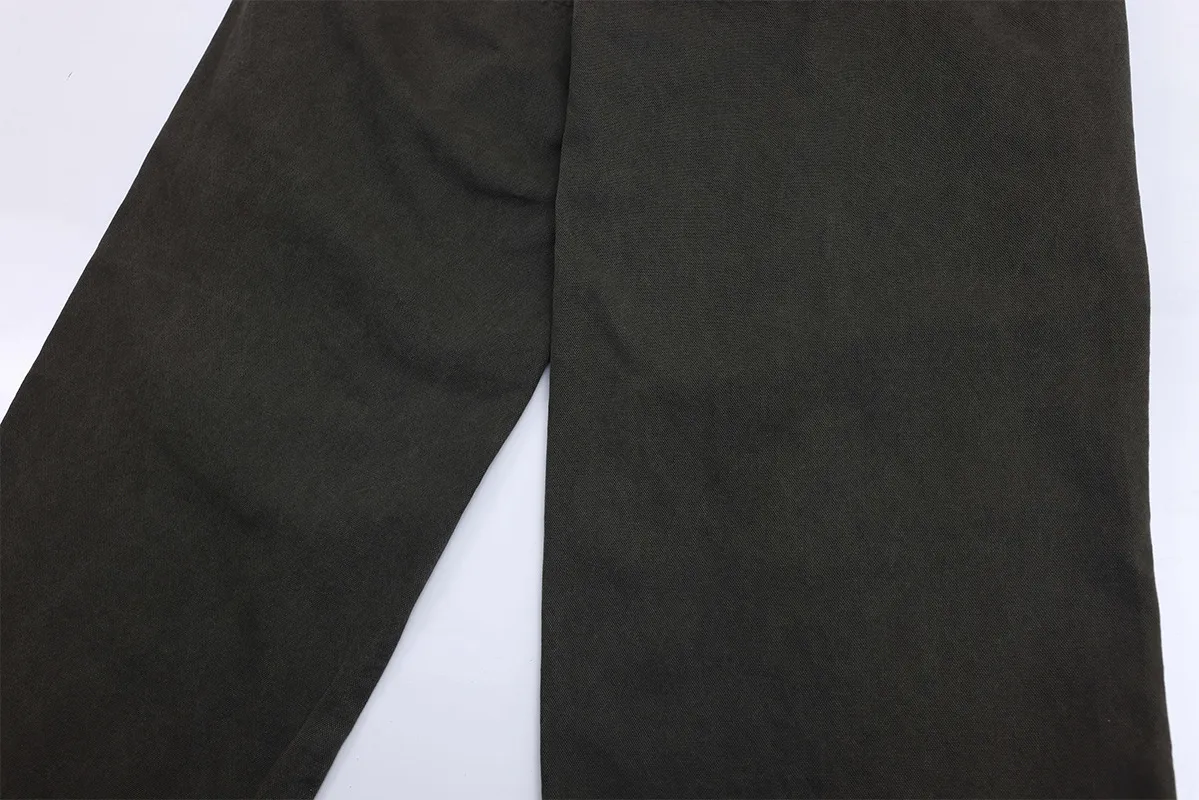 Jiayiku Men's Clothing  American Vintage Washed Antique Pleated Design Crowdwork Pants Straight Casual Trousers For Men And Women display picture 22