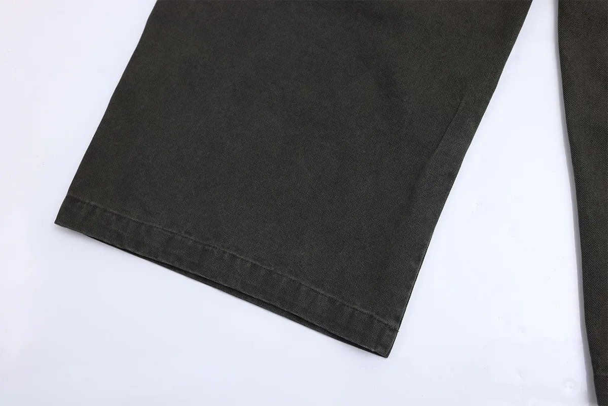 Jiayiku Men's Clothing  American Vintage Washed Antique Pleated Design Crowdwork Pants Straight Casual Trousers For Men And Women display picture 30