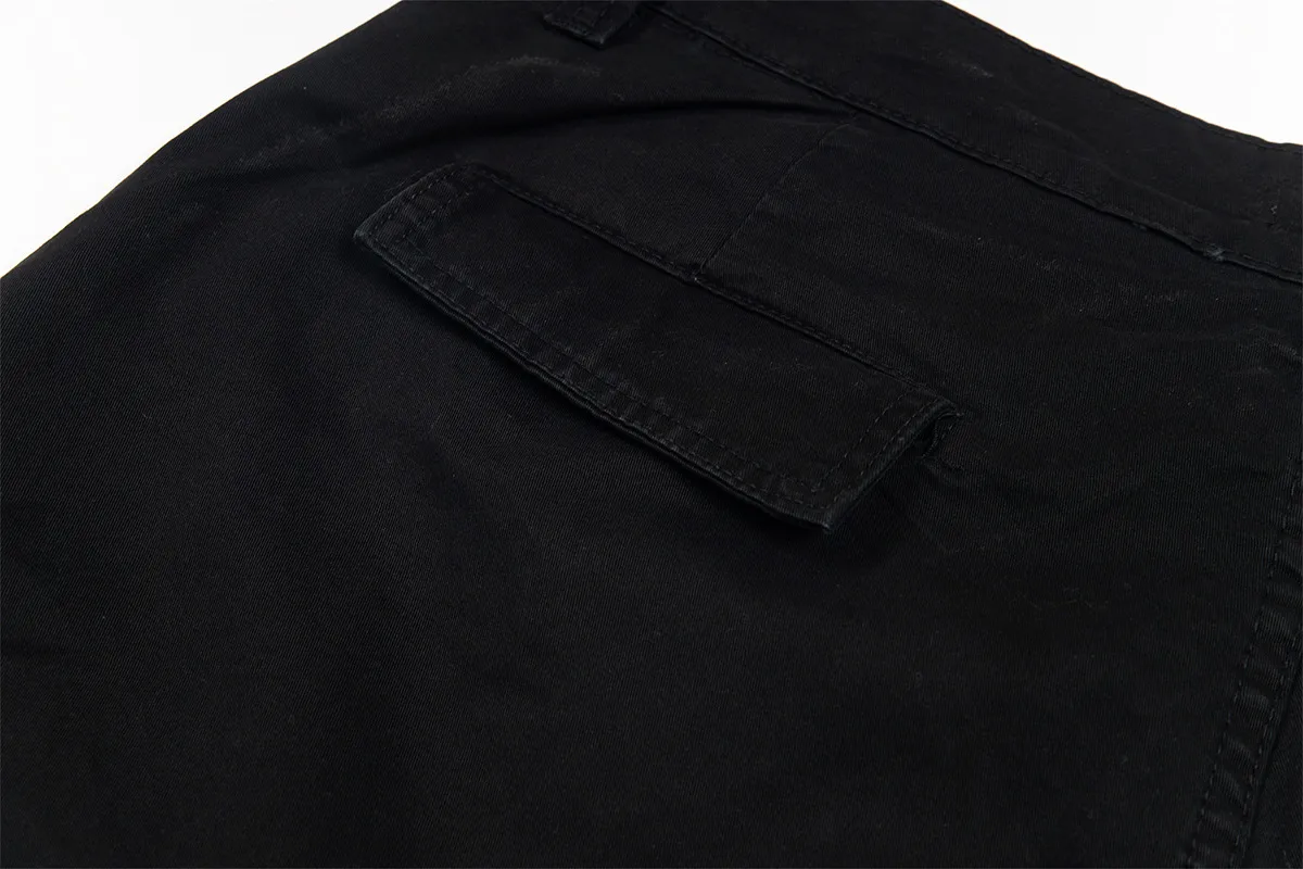 Jiayiku Men's Clothing  High Street American Style Trendy Brand Heavy Washed Flower Embroidered Caught Pants Straight-barrel Wide-leg Pants display picture 21