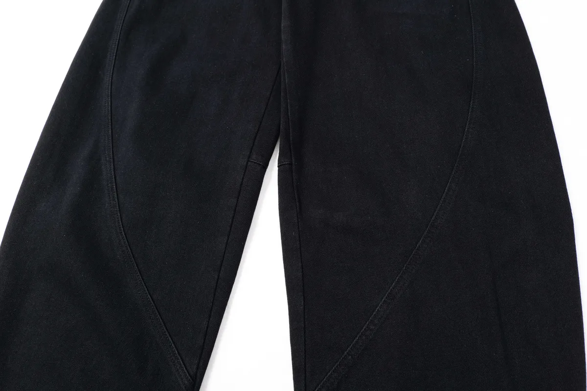 Jiayiku Men's Clothing  American Vintage Washed Machete Jeans Loose Men's And Women's Vibe Duffy Handsome Wide Leg Pants display picture 12