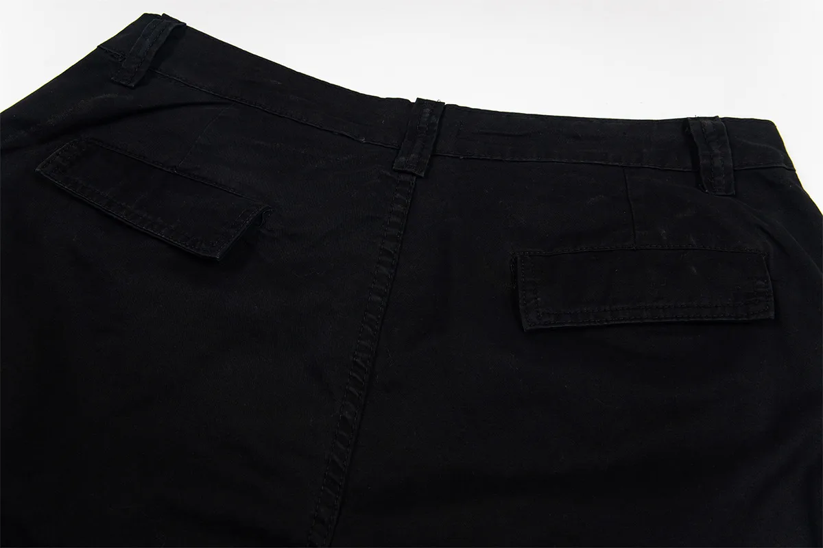Jiayiku Men's Clothing  High Street American Style Trendy Brand Heavy Washed Flower Embroidered Caught Pants Straight-barrel Wide-leg Pants display picture 22