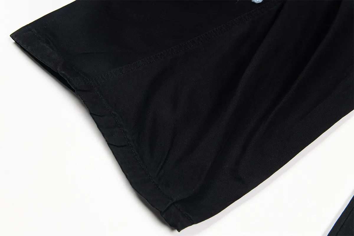 Jiayiku Men's Clothing  High Street American Style Trendy Brand Heavy Washed Flower Embroidered Caught Pants Straight-barrel Wide-leg Pants display picture 23