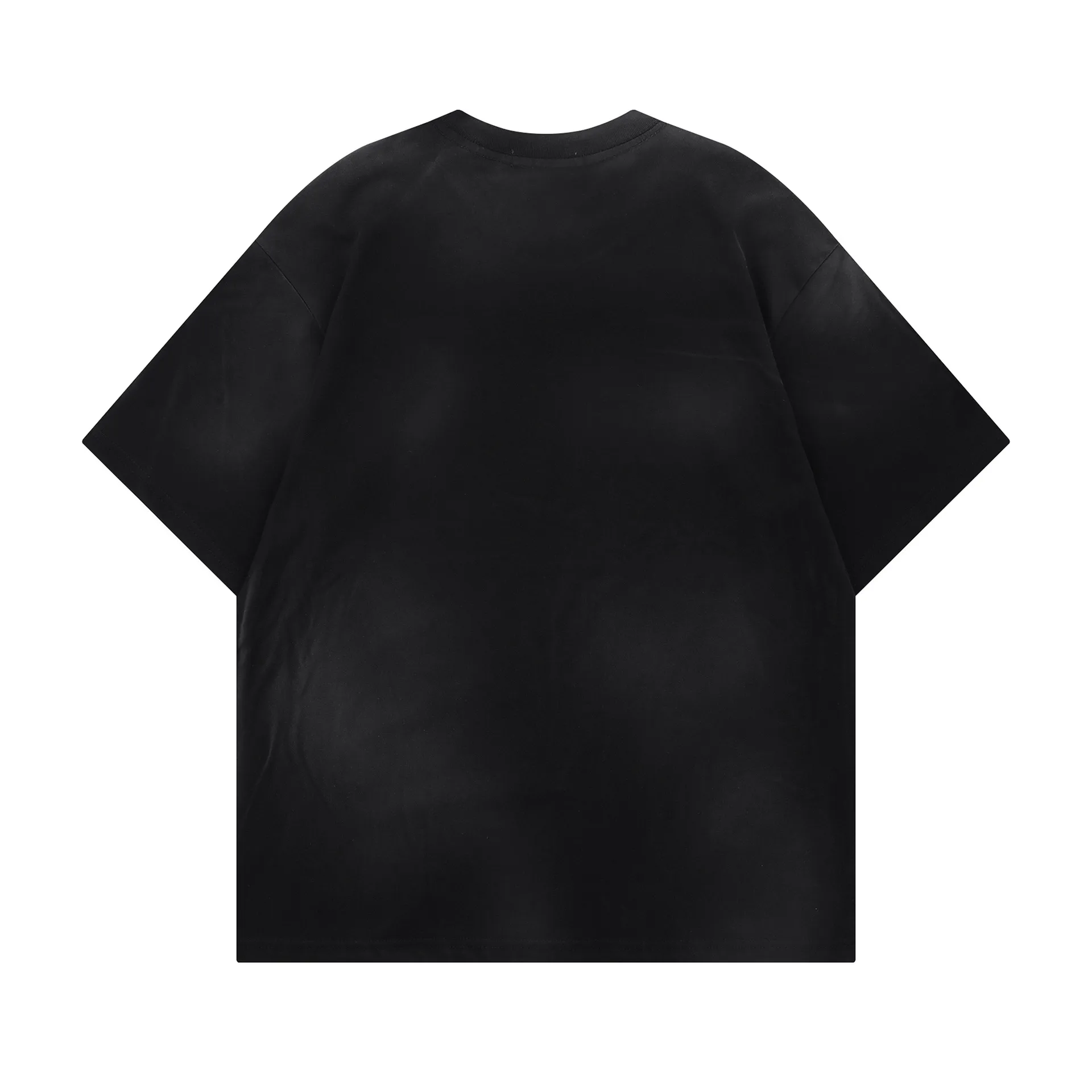 Jiayiku Men's  Summer American Street Graffiti T-shirt Waste Earth Style Retro Fashion Brand T-shirt Tee Short Sleeve display picture 4