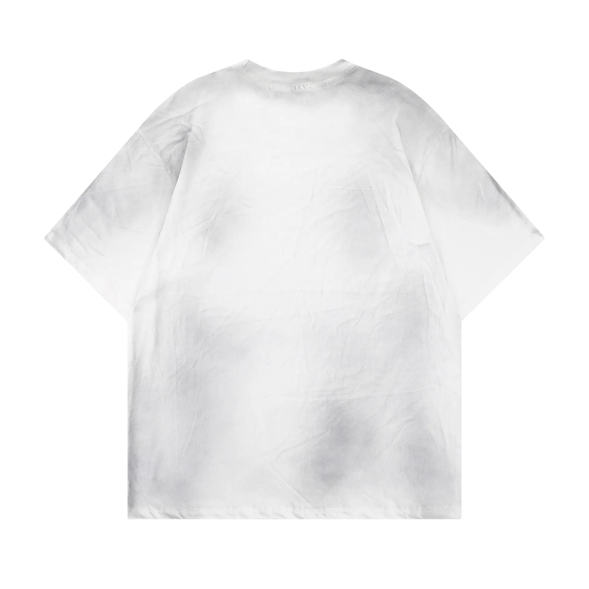 Jiayiku Men's  Summer American Street Graffiti T-shirt Waste Earth Style Retro Fashion Brand T-shirt Tee Short Sleeve display picture 6