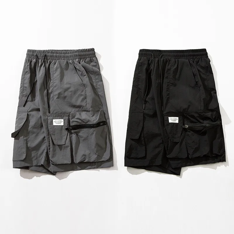 Jiayiku Men's   Functional Fashion Brand Multi-Pocket Pants Quick-drying Thin Tactical Workwear Shorts display picture 25