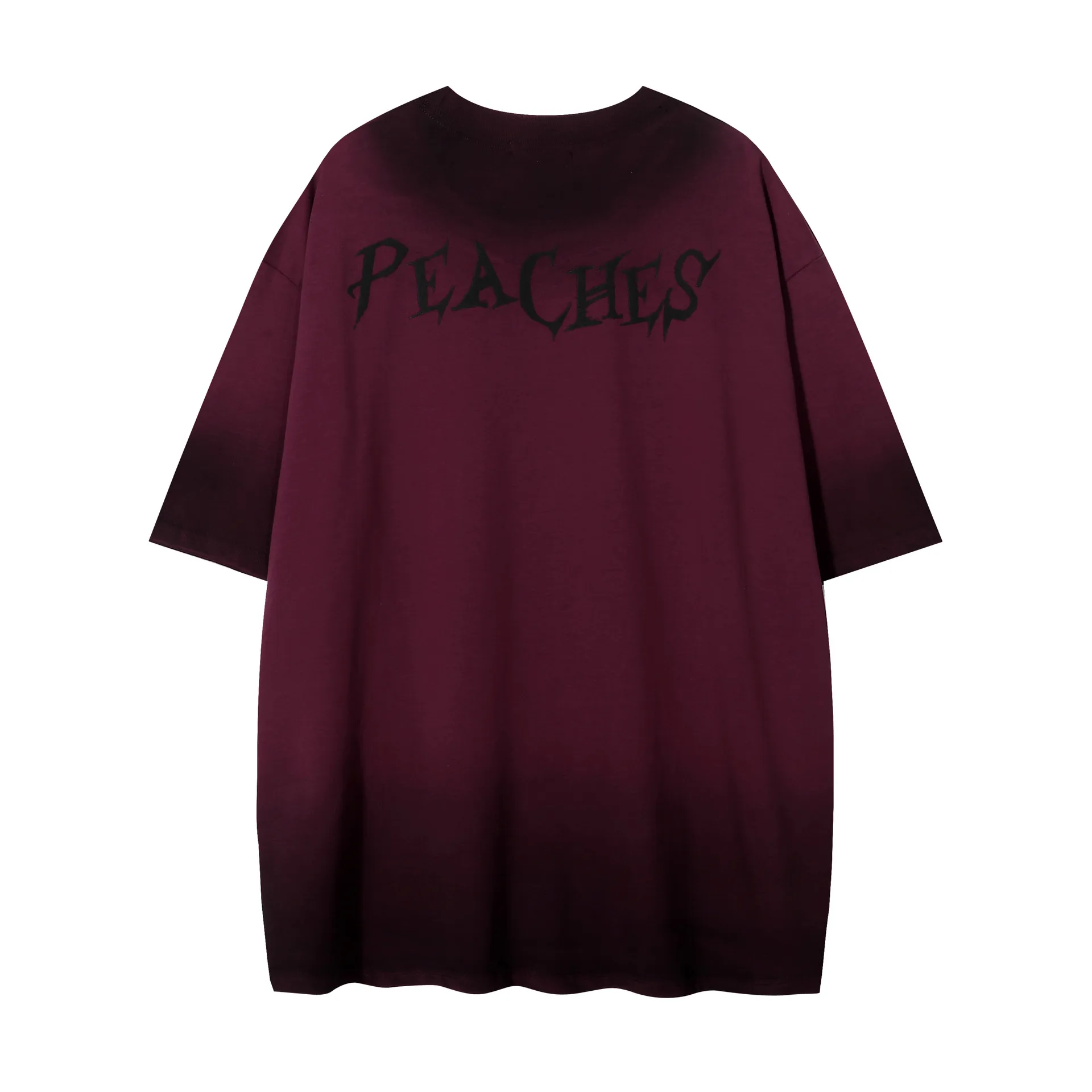 Jiayiku Men's Clothing  Summer American Street Hip Hop Trendy Brand Tee Waste Earth Style Dark Black Style Head T-Shirt Short Sleeve display picture 7