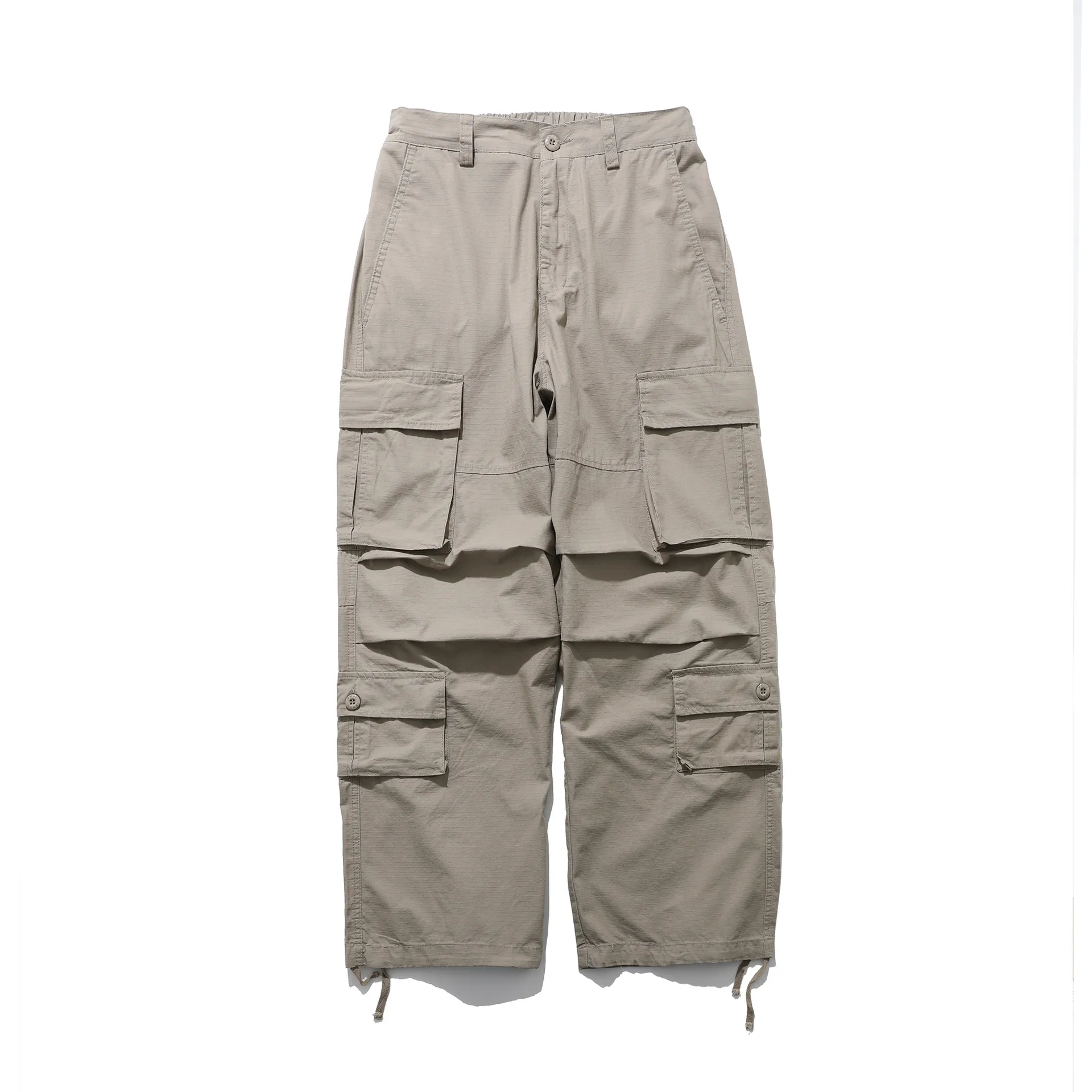 Jiayi Library Men's  Summer Ami Kaji New Style Vintage Washed Overalls Men's Loose Wide-leg Long Pants display picture 4