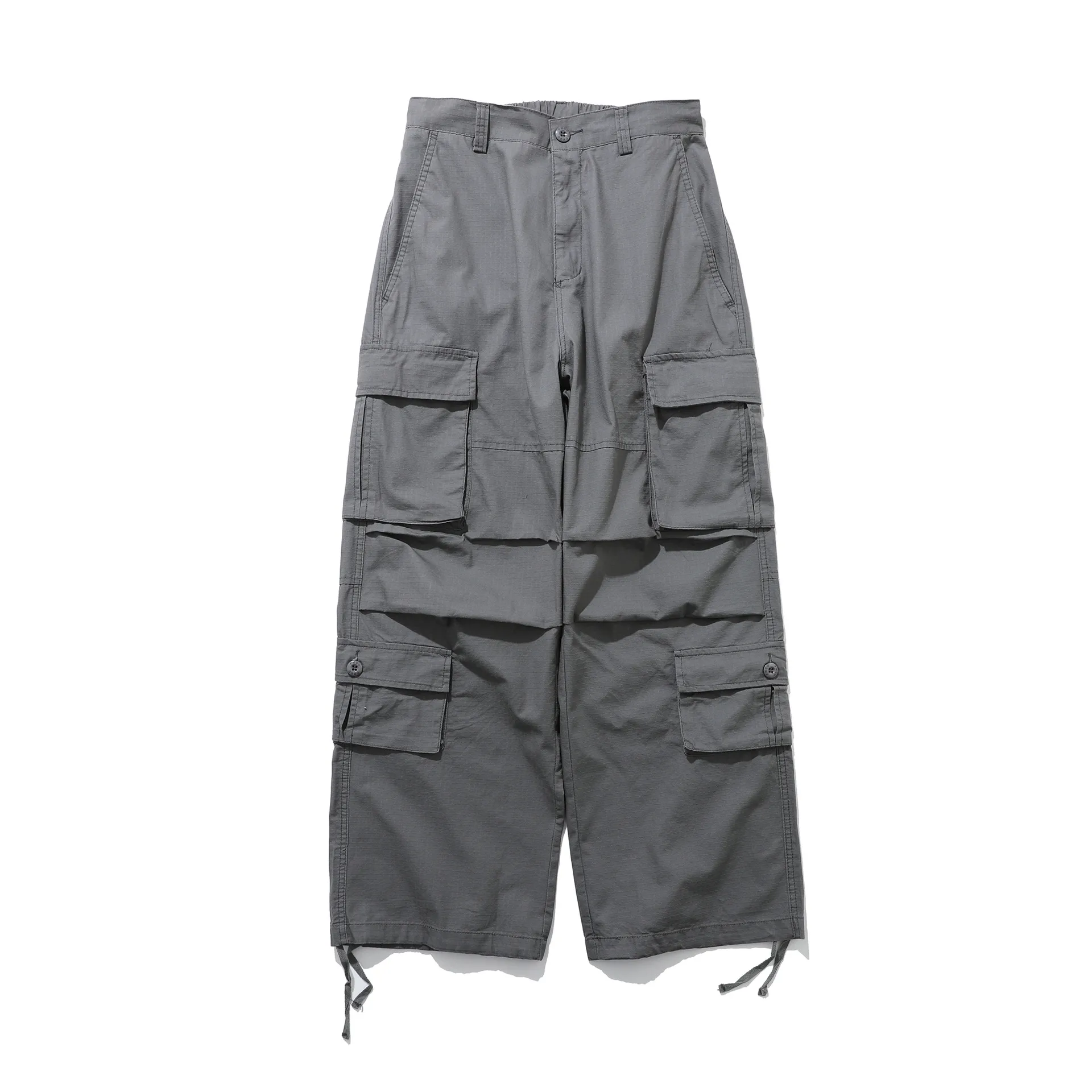 Jiayi Library Men's  Summer Ami Kaji New Style Vintage Washed Overalls Men's Loose Wide-leg Long Pants display picture 2