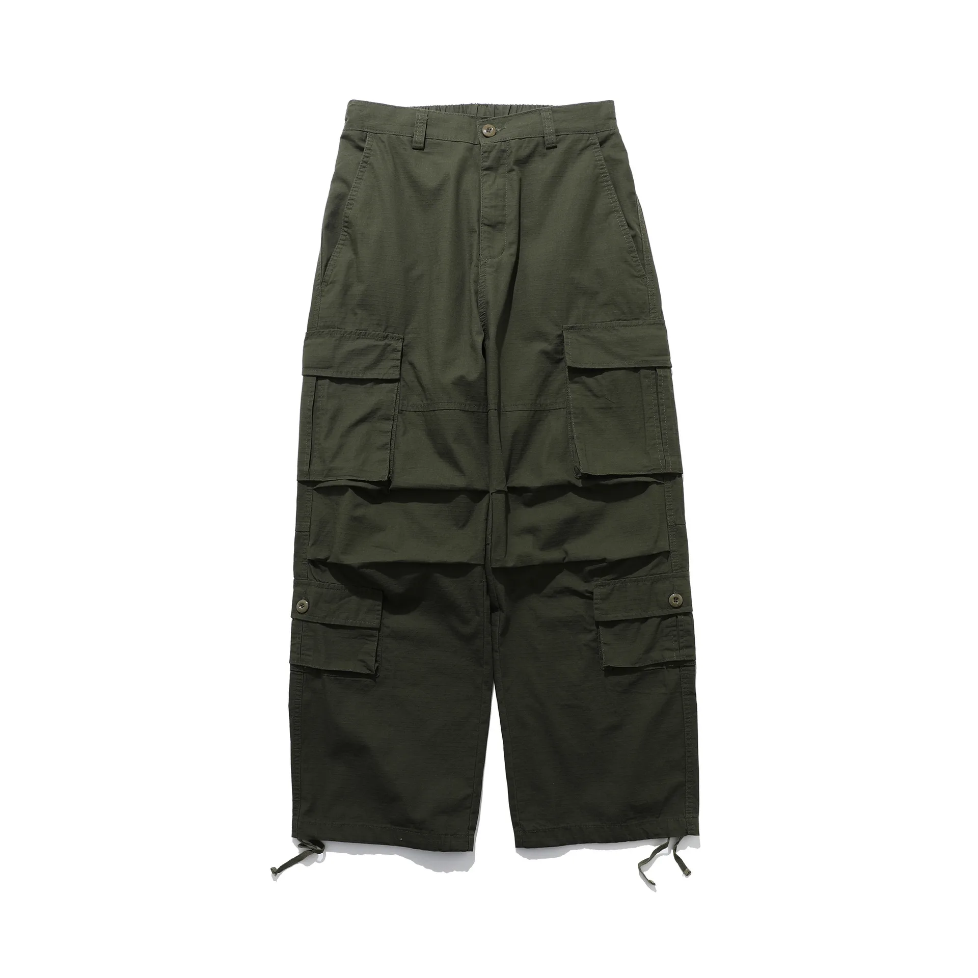 Jiayi Library Men's  Summer Ami Kaji New Style Vintage Washed Overalls Men's Loose Wide-leg Long Pants display picture 6