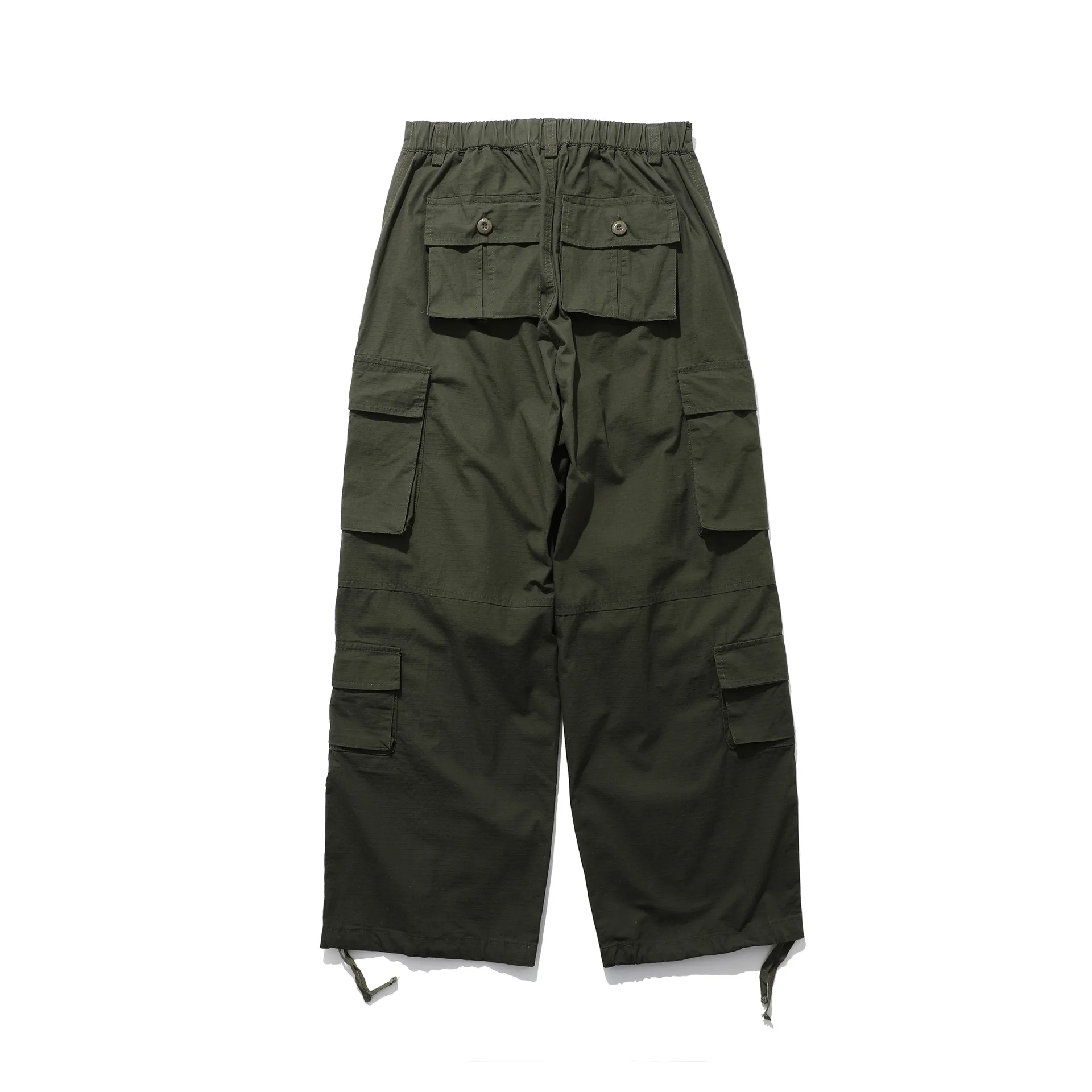 Jiayi Library Men's  Summer Ami Kaji New Style Vintage Washed Overalls Men's Loose Wide-leg Long Pants display picture 7